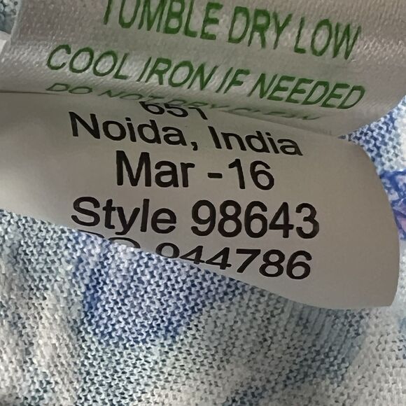 Lilly Pulitzer Tank Top Size Small Arya Bay Blue Into The Deep Pink Shell Print - Picture 11 of 13